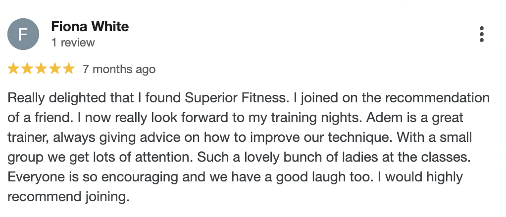 Screenshot 2024-09-28 at 23.13.04 Superior Fitness Balbriggan - Review